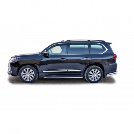 Защита порогов «Труба» для оригинальных порогов (d40) для Lexus LX 450d (20160-н.в.)(Окрашенное) купить недорого с доставкой в Кострома