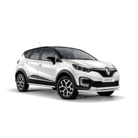 Защита порогов прямая d63мм (НПС) RENAULT Kaptur (2016-н.в.) купить недорого с доставкой в Кострома